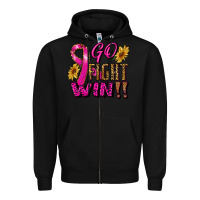 Black go fight win Zipper Hoodie - RanaPortraitStore