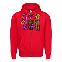 Red go fight win Zipper Hoodie - RanaPortraitStore