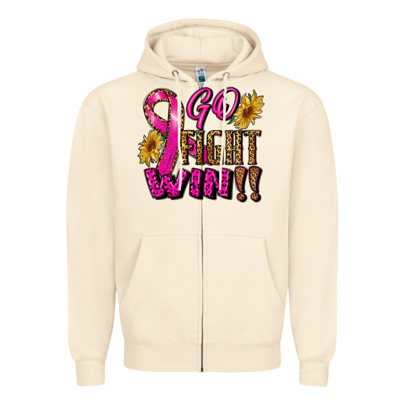 Go Fight Win Zipper Hoodie by RanaPortraitStore | Teevron