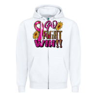 White go fight win Zipper Hoodie - RanaPortraitStore