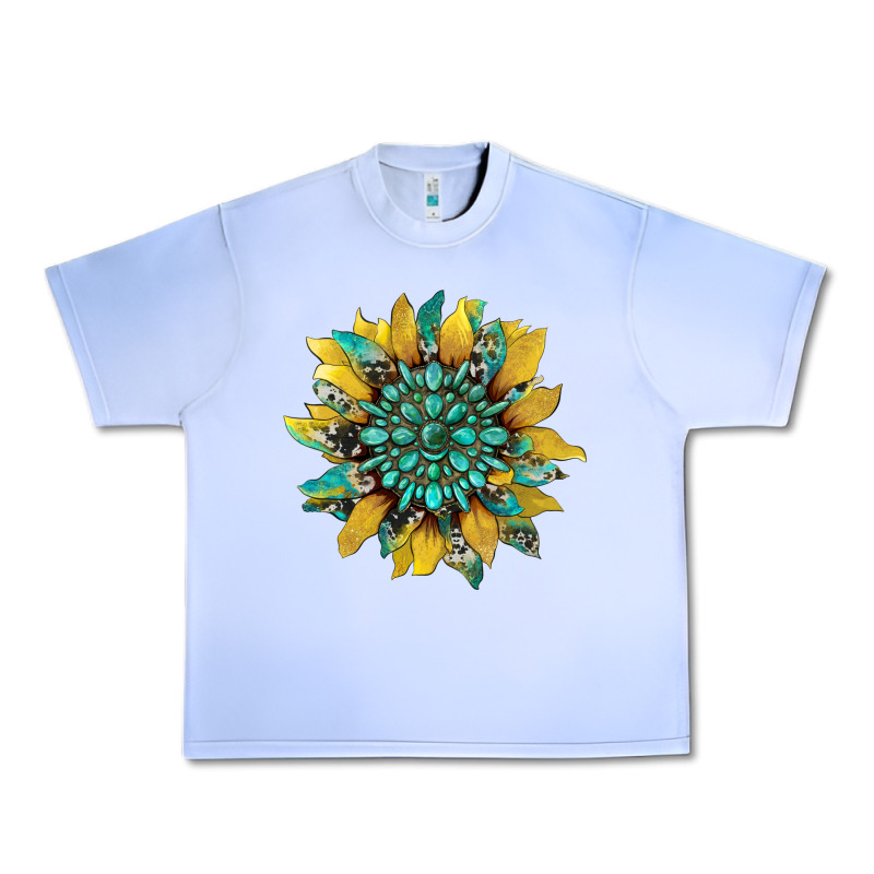 Sunflower With Gemstone And Cowhide Urban Heavy Tee by Artiststas | Teevron