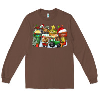 Chestnut Christmas tractor coffee cups Long Sleeve Tee - Zillion Design Studio