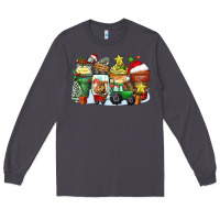 Smoke Christmas tractor coffee cups Long Sleeve Tee - Zillion Design Studio