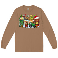 Toasted Coconut Christmas tractor coffee cups Long Sleeve Tee - Zillion Design Studio