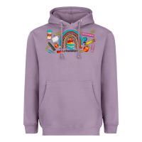Lavender teacher life rainbow frosted Heavyweight Hoodie - JahusDesignShop
