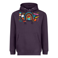 Plum teacher life rainbow frosted Heavyweight Hoodie - JahusDesignShop