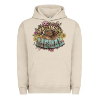Pigment French Oak southern memal western flowers Urban Hoodie - NancyCooperArtShop