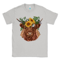 Highland Cow With Sunflowers Classic Tee | Teevron