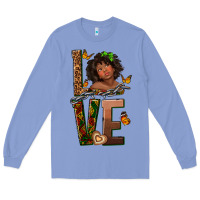 Colony Blue love melanin Long Sleeve Tee - texasbilliewilder
