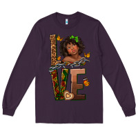 Plum love melanin Long Sleeve Tee - texasbilliewilder