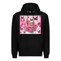 Black breast cancer nails hope Premium Hoodie - MaliasSmallBusiness