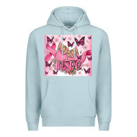 Blue Mist breast cancer nails hope Premium Hoodie - MaliasSmallBusiness