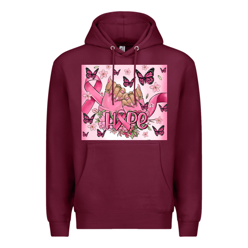 Breast Cancer Nails Hope Premium Hoodie by MaliasSmallBusiness | Teevron