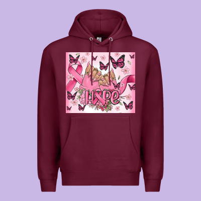 Breast Cancer Nails Hope Premium Hoodie Designed By Maliassmallbusiness