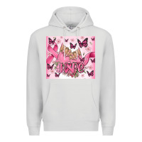 Dove Grey breast cancer nails hope Premium Hoodie - MaliasSmallBusiness