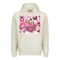 Oatmeal Heather breast cancer nails hope Premium Hoodie - MaliasSmallBusiness