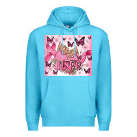 Ocean Blue breast cancer nails hope Premium Hoodie - MaliasSmallBusiness