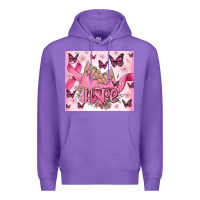 Purple breast cancer nails hope Premium Hoodie - MaliasSmallBusiness