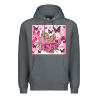 Rock breast cancer nails hope Premium Hoodie - MaliasSmallBusiness