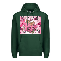 Sports Green breast cancer nails hope Premium Hoodie - MaliasSmallBusiness