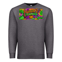 Charcoal Heather spooky license plate Premium Sweatshirt - BundleAndBundleShop