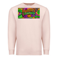 Pale Pink spooky license plate Premium Sweatshirt - BundleAndBundleShop
