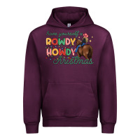 Mauve Wine have yourself a rowdy howdy christmas Urban Hoodie - MaliasSmallBusiness