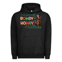 Pigment Black have yourself a rowdy howdy christmas Urban Hoodie - MaliasSmallBusiness
