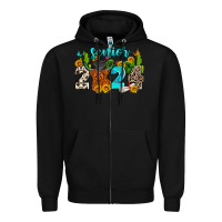 Black senior 2024 cow Zipper Hoodie - Zillion Design Studio