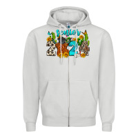 Dove Grey senior 2024 cow Zipper Hoodie - Zillion Design Studio