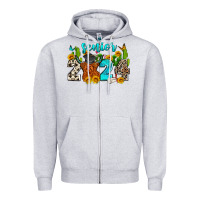 Heather Grey senior 2024 cow Zipper Hoodie - Zillion Design Studio