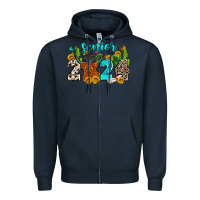 Navy senior 2024 cow Zipper Hoodie - Zillion Design Studio
