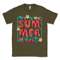 Army Green summer  vibes Classic Tee - texasbilliewilder