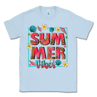 Dusty Blue summer  vibes Classic Tee - texasbilliewilder