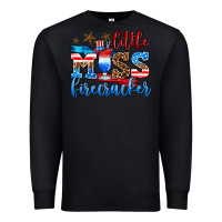 Black little miss firecracker Premium Sweatshirt - AdoDesignShop