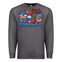 Charcoal Heather little miss firecracker Premium Sweatshirt - AdoDesignShop
