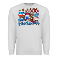 Dove Grey little miss firecracker Premium Sweatshirt - AdoDesignShop