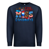 Navy little miss firecracker Premium Sweatshirt - AdoDesignShop
