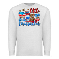 Oatmeal Heather little miss firecracker Premium Sweatshirt - AdoDesignShop