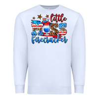 White little miss firecracker Premium Sweatshirt - AdoDesignShop