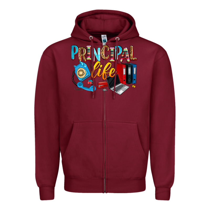 Principal Life Zipper Hoodie by Zillion Design Studio | Teevron
