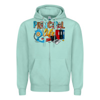 Seafoam principal life Zipper Hoodie - Zillion Design Studio