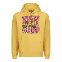 Antique Gold cancer picked the wrong girl malia Premium Hoodie - MaliasSmallBusiness