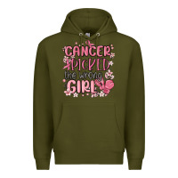 Army Green cancer picked the wrong girl malia Premium Hoodie - MaliasSmallBusiness