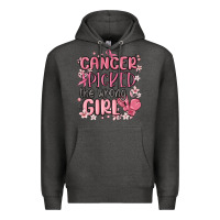 Charcoal Heather cancer picked the wrong girl malia Premium Hoodie - MaliasSmallBusiness