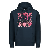 Navy cancer picked the wrong girl malia Premium Hoodie - MaliasSmallBusiness