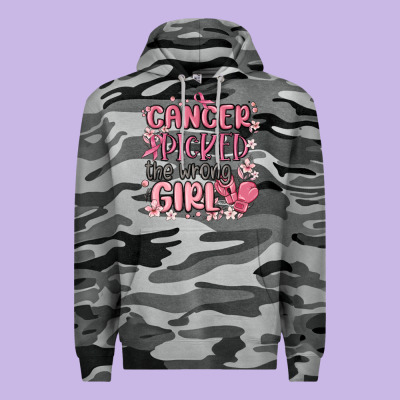 Cancer Picked The Wrong Girl Malia Premium Hoodie Designed By Maliassmallbusiness