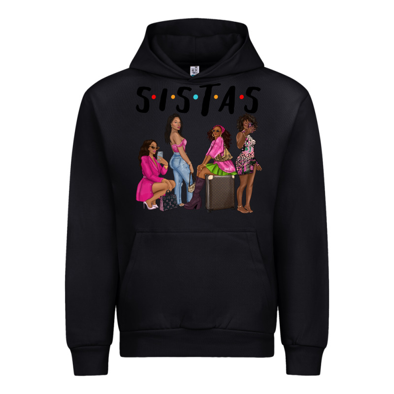 Sista Sisters Afro Black Women Urban Hoodie by NancyCooperArtShop | Teevron