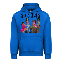 Cobalt sista sisters afro black women Urban Hoodie - NancyCooperArtShop