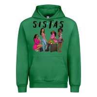 Emerald sista sisters afro black women Urban Hoodie - NancyCooperArtShop